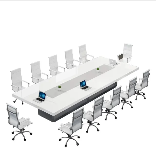 オフィス家具大会議モダンな楕円形の会議テーブルロングテーブルトレーニングテーブル