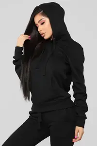 Sudadera con capucha de algodón de alta calidad para mujer, logotipo personalizado, técnicas de lavado ácido para la temporada de invierno, directamente del fabricante de la India - Product Image 5