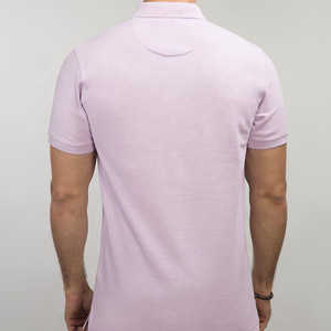 Polo personalizado al por mayor para hombre, Camiseta holgada antiarrugas de manga corta, Jersey estampado con bolsillos de patrón sólido, barato, personalizado en blanco - Product Image 2
