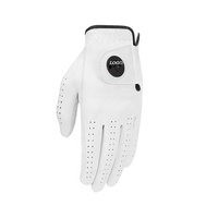 Logotipo personalizado guantes de Golf de Cabretta guantes de Golf de cuero para hombres, mujeres y niños