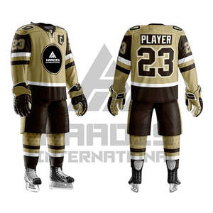 เครื่องแบบฮ็อกกี้น้ำแข็งสำหรับผู้ใหญ่เสื้อเจอร์ซีย์ออกแบบโลโก้ได้ตามต้องการ - Product Image 1