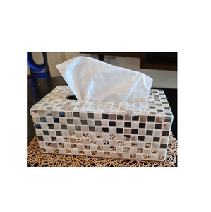 Boîte à mouchoirs en nacre de perle, design de haute qualité, pour la maison et le centre pour les fêtes, objet décoratif, en solde - Product Image 1