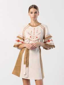 2021 nueva llegada vestido de bordado ucraniano Floral Vintage para mujer diseño Natural ecológico transpirable de alta calidad para - Product Image 2