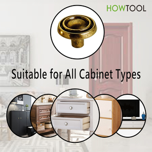 Tủ Knob Antique Brass Drawer Phần Cứng Cho Nhà Bếp Loại Tròn - Product Image 5