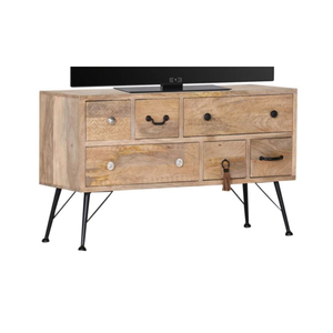 ขาตั้งทีวีทำจากไม้มะม่วงแข็งแรงขาเฟอร์นิเจอร์สำหรับบ้านทันสมัยเรียบง่ายสำหรับห้องนั่งเล่นที่เก็บของในตู้เสื้อผ้า - Product Image 6