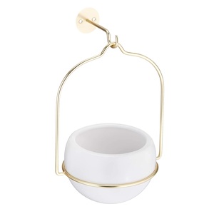 Jardinière à fleurs en acier noir avec revêtement en poudre, design personnalisé tendance, pour mariage, fête et célébration de Noël - Product Image 4