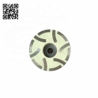 Meules diamantées de 4 pouces et 4 pouces remplies de résine pour le meulage du granit 5/8 "-11 Arbor