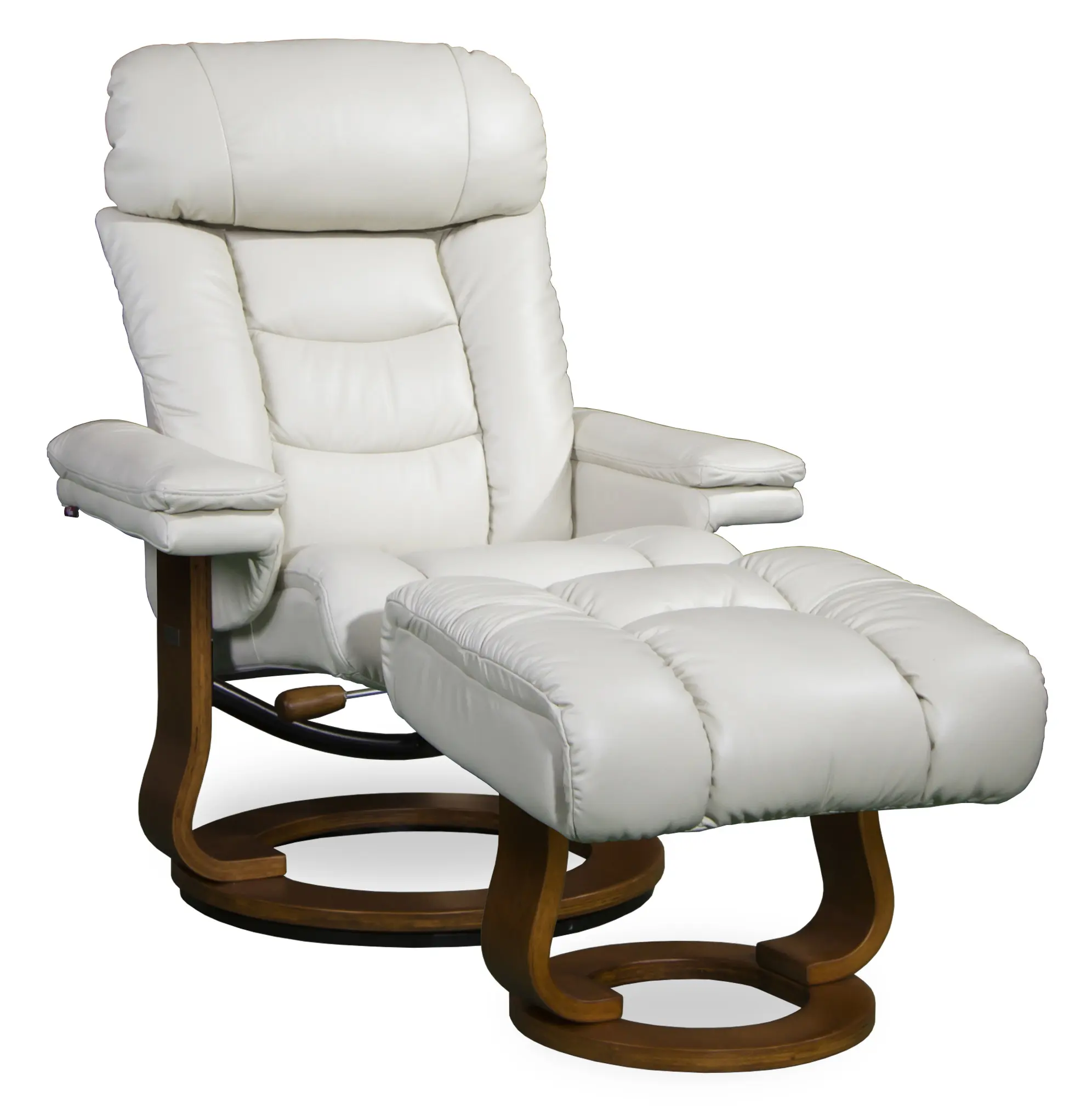 Relaxing Chair BAS642 Living Room Modern Leather Fabric Wood Frame Scandinavian Design Malaysia Furniture