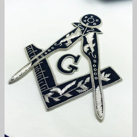 Artisanat franc-maçon Regalia gros fait à la main coton maître maçon tabliers-taille personnalisable et couleur bleu