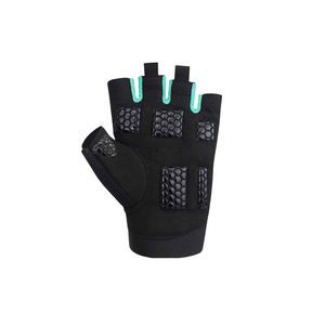 Guantes de cuero para gimnasio para hombre, manoplas largas de muñeca para levantamiento de pesas, transpirables para entrenamiento de Fitness cruzado - Product Image 2