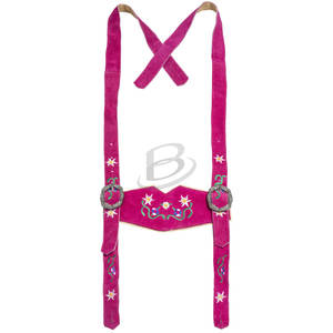 Disfraz de Halloween para Mujer, Estilo Bávaro, Sexy, Vestido de Camarera, Lederhosen, Resistente al Viento, con Bordado Floral, para Oktoberfest - Product Image 3