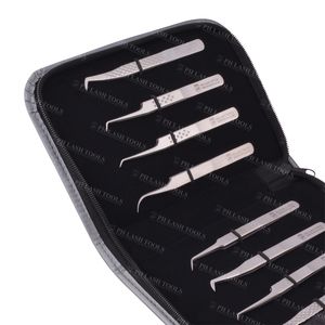 Gris cremallera elástico sosteniendo 8 pinzas tus pinzas son una inversión proteger con PH Lash herramientas pinzas caso - Product Image 3