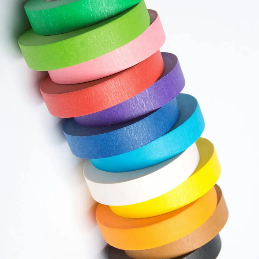 रंगीन मास्किंग टेप कला और शिल्प के लिए रंगीन चित्रकारों टेप Labling या बच्चों के लिए कोडिंग-कला की आपूर्ति-6-8-12 रंग