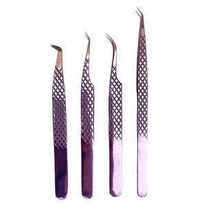 Kit de pinzas de acero inoxidable arcoíris, juego de pinzas antiestáticas para extensión de pestañas, vello Facial, cejas, arte de uñas, OEM ODM - Product Image 6