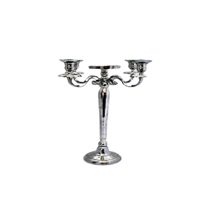 High Quality Aluminium <b>Candelabra</b> Newest Design 4 Arms Silver Color <b>Candelabra</b> For Home Hotel And Restaurant Use - Product Image 1