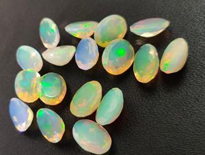 Opale éthiopienne naturelle ovale 3x4mm à 6x8mm, de qualité supérieure, ovale à facettes - Product Image 6
