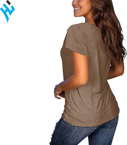 T-shirt à manches courtes pour femme, impression personnalisée, vêtements d'été, mode, décontracté, vente en gros, - Product Image 2