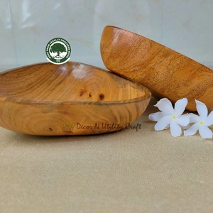 Ensemble de bols artisanaux en bois de manguier, écologiques, pour servir herbes et épices, finition naturelle, usage quotidien, décoration artisanale, utilitaire - Product Image 2