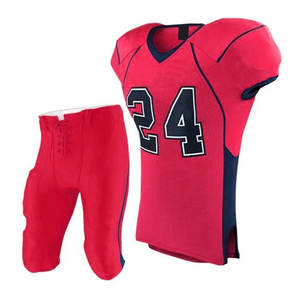 Uniformes de Fútbol Americano Personalizables 2023 para Adultos, Camisetas Transpirables de Manga Corta, Pantalones Cortos Lisos, Tallas Grandes, 100% Poliéster - Product Image 2