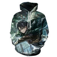 Gilet à capuche l'attaque des titans pour hommes, pull imprimé en 3D, Anime, mode décontractée, Harajuku, amusant, surdimensionné