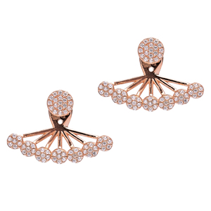 L'oreille Jack Double face Boucles D'oreilles Boucle D'oreille De Forme Ronde Turc En Gros 925 Bijoux en Argent Sterling - Product Image 1