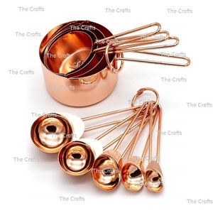 Ensemble de quatre tasses à mesurer en cuivre de différentes tailles avec un ensemble de tasses à mesurer de qualité supérieure à prix imbattable - Product Image 4