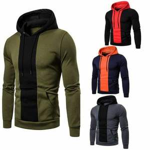 Sweat à capuche pour homme, vêtement de Fitness, à coupe ajustée, en coton, logo personnalisé, pour la course et l'athlétisme - Product Image 3