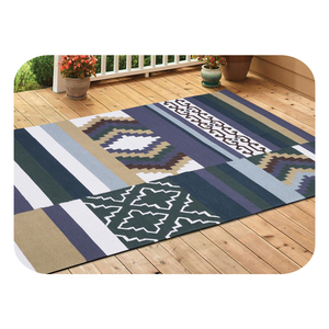 Tapis tissé en coton de créateur de vente chaude tissage plat de haute qualité avec des motifs modernes pour le style de sol de salon ou de bureau de luxe - Product Image 1