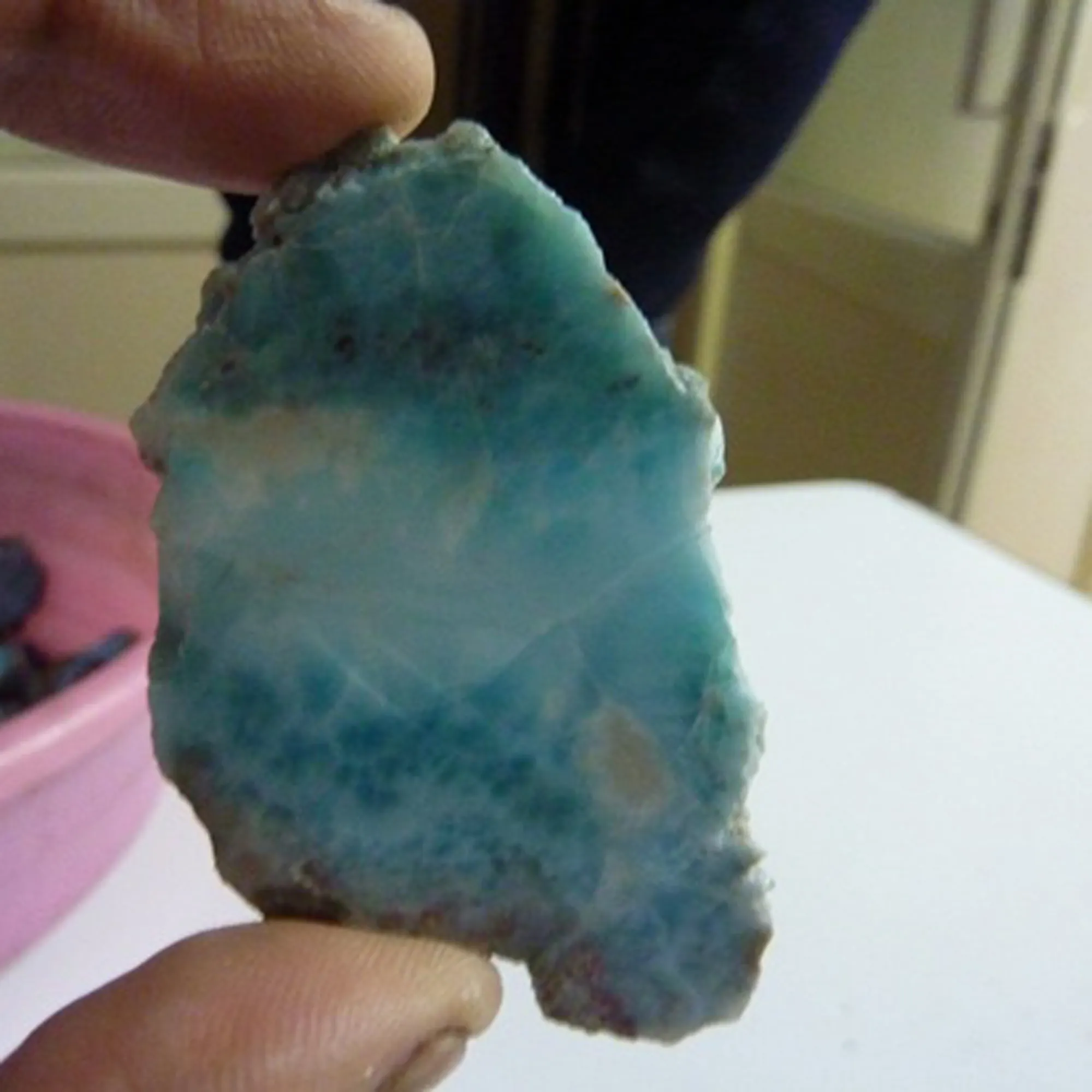 TOP QUALITY NATURAL LARIMAR SLICE ROUGH FOR SALE WHOLESALE