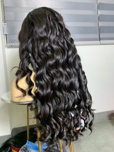 Perruque d'extension de cheveux Remy vietnamiens vierges ondulés, sans colle, pré-épilée, en dentelle, sans produits chimiques, à trame unique - Product Image 1