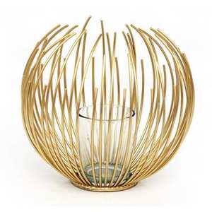 Venta caliente nuevo estilo candelita titular y votiva con acabado de oro para la decoración del hogar - Product Image 2