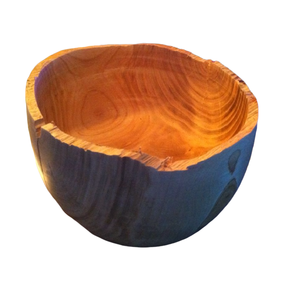 Antique Design Handmade Solid Wood Serving Bowl From India Ideal for Fruit and Salad Elegant <b>Dinnerware</b> Tabletop Bowl - Product Image 3