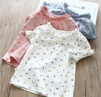 Offre Spéciale personnalisé doux 100 coton filles t-shirts t-shirts de haute qualité pour les enfants