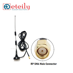 ETEILY Fabriqué en Inde GSM 12dBi Antenne RG174 Câble Montage Facile Antennes de Communication Magnétiques à Ressort Connecteur Droit Mâle SMA - Product Image 1