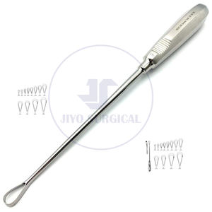 Récamier Sims de haute qualité Instruments de gynécologie manuels 26cm-31cm Curettes utérines Enlèvement de tissu utérin pointu en métal inoxydable - Product Image 1