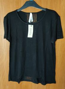 Camisetas de manga corta de verano para mujer de calidad de exportación, blusa informal Floral sólida a la moda, camisetas de punto de rayón transpirable - Product Image 5