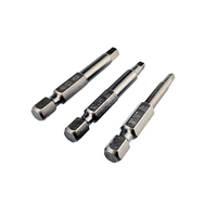 Cabeza plana Destornillador hexagonal torx poco impacto tornillo conductor de bits