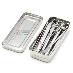 Bộ 13 Bộ Dụng Cụ Phẫu Thuật Nhỏ Cơ Bản Hộp Thép Không Gỉ Dụng Cụ Phẫu Thuật Kẹp Kéo Bộ Dụng Cụ Giữ Kim - Product Image 3