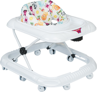 Marche-bébé pliable facile, nouveau modèle, vente en gros, 8 roues pivotantes, cadre en plastique, jouets musicaux éducatifs pour bébés de 6 à 24 mois