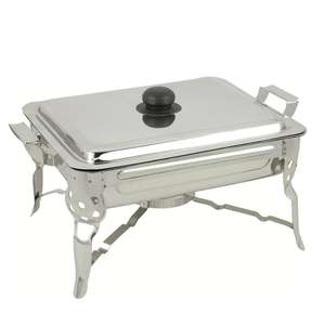 Rectangular Stainless Steel Chafing Dish for Wedding Use Customized Size Silver Color Modern Design <b>Warming</b> & <b>Holding</b> <b>Equipment</b> - Product Image 6