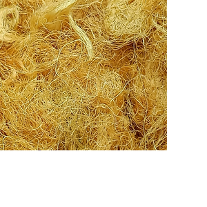 Sari — sari en soie de couleur or, fait sur mesure, déchet - Product Image 1