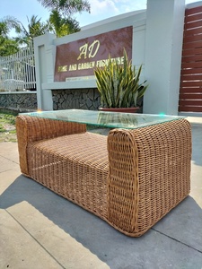 Canapé d'extérieur en osier, multifonctionnel, durable, vente en gros, moderne, pour loisirs, avec coussin, écologique - Product Image 6