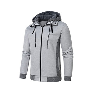 Sudadera con capucha de algodón para hombre y mujer, con cremallera completa, a la moda, de talla grande - Product Image 1