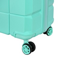 Ensemble de 3 valises de voyage unisexes en polypropylène plastique de haute qualité, motif bonbons, avec fermeture éclair étanche