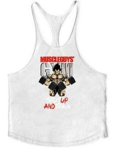 Men Bodybuilding Tank Top Muscle T-Shirt Gym Fitness <b>Stringer</b> Super Man Shirts with Custom Printing on Cheap Prices From Factory - Product Image 3