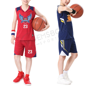 Wholesale Custom <b>Kids</b> <b>Basketball</b> Uniform Sets Comfortable Customized <b>Basketball</b> Wear Printed Technics Latest Design - Product Image 1
