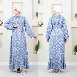 Nouvelle saison femmes modeste qualité islamique turc Abaya caftan tunique Kimono Hijab ethnique dubaï arabe musulman mode vente directe - Product Image 1