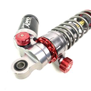 Amortisseur hydraulique à azote réglable pour moto de course, personnalisable KAO, CNC ODM, rouge + noir, Taiwan - Product Image 5