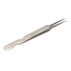 Pinzas de lujo para extensiones de pestañas, de acero inoxidable, embalaje privado personalizado y calidad profesional con logotipo - Product Image 1