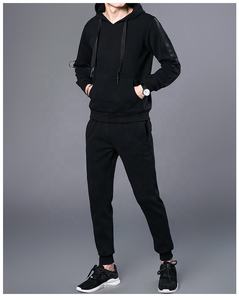 Sudadera con capucha para hombre, ropa informal, chándales con diseño personalizado, talla de logotipo impreso, para gimnasio, trotar y correr - Product Image 3